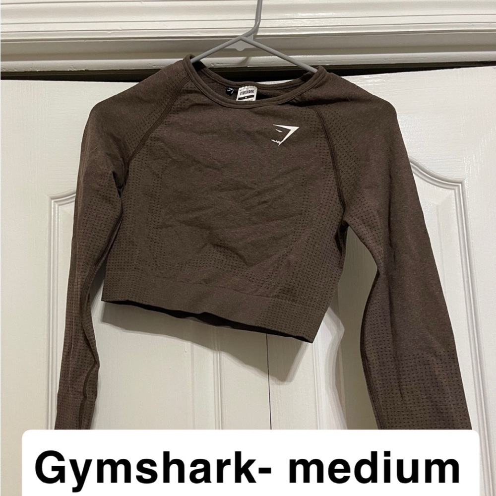 Gymshark Women's Brown Long Sleeve Top